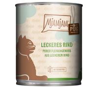 MjAMjAM Sapore autentico di carne 6 x 800 g umido gatto - Manzo puro
