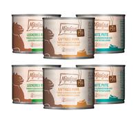 MjAMjAM Sapore autentico di carne Pacco misto 6 x 200 g umido gatto - Mix: Tacchino, Pollo, Manzo
