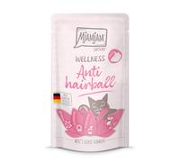 MjAMjAM Wellness 12 x 125 g umido per gatti - Anti Boli di pelo - Manzo