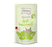 MjAMjAM Wellness 12 x 125 g umido per gatti - Anti Boli di pelo - Pollo