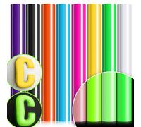 MJARTORIA Pellicola per plotter in tessuto floccato per plotter in schiuma 3D floccata plotter in tessuto, puff vinile, carta di trasferimento da applicare con ferro da stiro, plotter per magliette