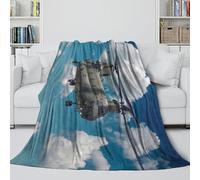 MJASVNDFO Americano CH47 Chinook Elicottero Coperta Soffice - Militare Coperta Per L'aria Condizionata Morbida Regalo Compleanno Per Figlio/figlia/nipote/nipotina/amico 70x80inch(180x200cm)