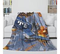 MJASVNDFO Americano P51 Caccia Coperta Calda Confortevole - Militare Coltre Soffici Regalo Compleanno Per Figlio/figlia/nipote/nipotina/amico - Divano Letto Sedia Culla 40x50inch(100x130cm)