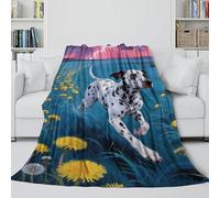 MJASVNDFO Dalmata Coperta Flanella Soffice - Coperta Morbida Regalo Compleanno Per Il Marito/fidanzato/fidanzata - Divano Letto Culla Decoro 80x90inch(200x230cm)