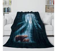 MJASVNDFO Orso Coperta Calda - Animale 3D Coperta Fichissimo Regalo Compleanno Per Il Marito/fidanzato/fidanzata - Soggiorno/camera Da Letto/divano/decoro 60x80inch(150x200cm)