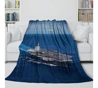 MJASVNDFO Portaerei Coperta Morbida - Militare Coltre Regalo Compleanno Per Sorella Fratello Nipote - Coltre Accogliente Con Cui Avvolgersi Dopo Una Giornata Faticosa 80x90inch(200x230cm)