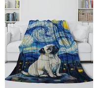 MJASVNDFO Shar Pei Coperta Flanella Soffice - Coperta Morbida Regalo Compleanno Per Il Marito/fidanzato/fidanzata - Divano Letto Culla Decoro 60x80inch(150x200cm)