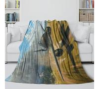 MJASVNDFO Tedesco Me262 Caccia Coperta Calda - Militare Coperta Fichissimo Regalo Compleanno Per Il Marito/fidanzato/fidanzata - Soggiorno/camera Da Letto/divano/decoro 60x80inch(150x200cm)