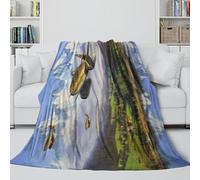 MJASVNDFO Tedesco Me262 Caccia Coperta Soffice - Militare Coltre Per L'aria Condizionata Morbida Regalo Compleanno Per Il Marito/fidanzato/fidanzata - Divano Letto Culla Decoro 80x90inch(200x230cm)