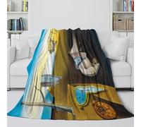 MJASVNDFO The Persistence of Memory Coperta Accattivante - Dalí Coltre Regalo Compleanno Per Sorella Fratello Nipote - Coltre Per Fuggire Occasionalmente Dai Travagli Della Vita 40x50inch(100x130cm)