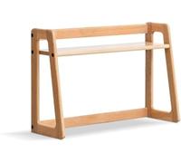 MJBDCVN Armadietto da scrivania, piccola libreria da scrivania, scaffale da scrivania in legno per dormitorio universitario, espositore aperto da banco OF(dimensioni: 80 cm, colore: legno)