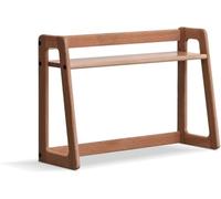 MJBDCVN Armadietto da scrivania, piccola libreria da scrivania, scaffale da scrivania in legno per dormitorio universitario, espositore aperto da banco OF(dimensioni: 60 cm, colore: noce)