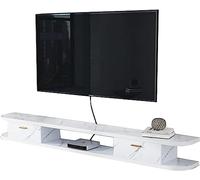 MJBDCVN Unità TV a parete con supporto galleggiante per TV, centro intrattenimento a parete, mensole galleggianti per TV, mensola da parete OF(dimensioni: 120 cm, colore: A)