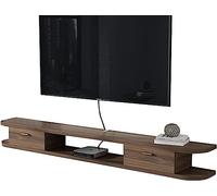 MJBDCVN Unità TV a parete con supporto per TV, centro intrattenimento a parete, mensole galleggianti per TV, mensola da parete OF(dimensioni: 100 cm, colore: B)