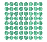 MJDCB 30 pezzi Perline di Pietra Occhio di Gatto Verde Blu 12mm Perline di Cristallo Rotondo Sciolto per la Creazioni di Gioielli fai da te Bracciali Collana Accessori
