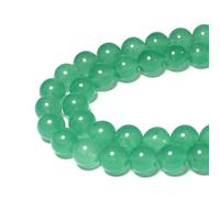 MJDCB 30pezzi 12mm Perline di Pietra Sciolto Giada Avventurina Verde per Creazione Braccialetti Collane e Gioielli
