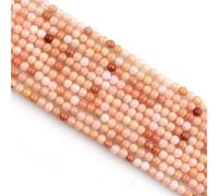 MJDCB 320 pezzi Perle di Pietra Naturale Piccola 2 mm Avventurina Rosa Rotonda Sciolto Gemma Perline Distanziatore per Creazioni di Gioielli Braccialetti Collana Orecchini Accessori