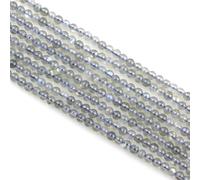 MJDCB 320 pezzi Perle di Pietra Naturale Piccola 2 mm Labradorite Rotonda Sciolto Gemma Perline Distanziatore per Creazioni di Gioielli Braccialetti Collana Orecchini Accessori