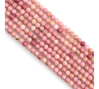 MJDCB 320 pezzi Perle di Pietra Naturale Piccola 2 mm Rodocrosite Rotonda Sciolto Gemma Perline Distanziatore per Creazioni di Gioielli Braccialetti Collana Orecchini Accessori