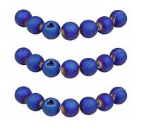 MJDCB 35 pezzi 10mm Agata Geode Blu Sciolto Perline in Pietra Semipreziose Naturale per Creazione Braccialetti Collane e Gioielli Pietre Dure per Bigiotteria Fai Da Te Rotonde