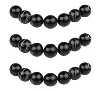 MJDCB 35 pezzi 10mm Agata Striata Nera Sciolto Perline in Pietra Semipreziose Naturale per Creazione Braccialetti Collane e Gioielli Pietre Dure per Bigiotteria Fai Da Te Rotonde