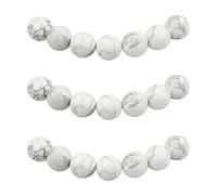 MJDCB 35 pezzi 10mm Howlite Bianco Sciolto Perline in Pietra Semipreziose Naturale per Creazione Braccialetti Collane e Gioielli Pietre Dure per Bigiotteria Fai Da Te Rotonde