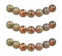 MJDCB 35 pezzi 10mm Pietra Marina Sciolto Perline in Pietra Semipreziose Naturale per Creazione Braccialetti Collane e Gioielli Pietre Dure per Bigiotteria Fai Da Te Rotonde