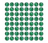 MJDCB 35 pezzi Perline di Pietra Occhio di Gatto Verde Pavone 10mm Perline di Cristallo Rotondo Sciolto per la Creazioni di Gioielli fai da te Bracciali Collana Accessori