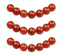 MJDCB 35pezzi 10mm Agata Rossa Incrinata Sciolto Perline di Pietra Naturale per Creazione Braccialetti Collane e Gioielli Pietre Dure per Bigiotteria Fai Da Te Rotonde