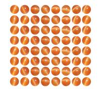 MJDCB 45 pezzi Perline di Pietra Occhio di Gatto Arancione 8mm Perline di Cristallo Rotondo Sciolto per la Creazioni di Gioielli fai da te Bracciali Collana Accessori