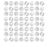 MJDCB 60 pezzi Perline di Pietra Occhio di Gatto Bianco 6mm Perline di Cristallo Rotondo Sciolto per la Creazioni di Gioielli fai da te Bracciali Collana Accessori