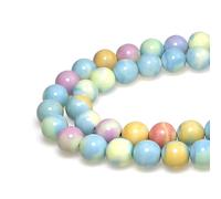 MJDCB 83pezzi 4mm Perline di Pietra Arcobaleno Sciolto per Creazione Braccialetti Collane e Gioielli