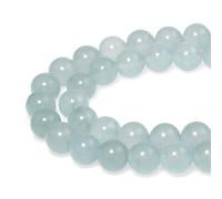 MJDCB 83pezzi 4mm Perline di Pietra Sciolto Giada Grigio Blu per Creazione Braccialetti Collane e Gioielli