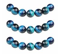 MJDCB 85 pezzi 4mm Occhio Tigre Blu Cielo Sciolto Perline in Pietra Semipreziose Naturale per Creazione Braccialetti Collane e Gioielli Pietre Dure per Bigiotteria Fai Da Te Rotonde