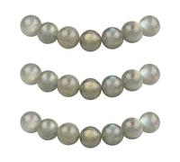 MJDCB 85 pezzi 4mm Pietra Luna Grigia Sciolto Perline in Pietra Semipreziose Naturale per Creazione Braccialetti Collane e Gioielli Pietre Dure per Bigiotteria Fai Da Te Rotonde
