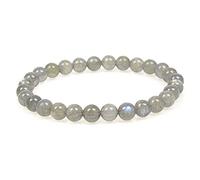 MJDCB Bracciale Pietre Labradorite Naturali, 6mm Perle Braccialetti Portafortuna