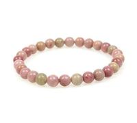 MJDCB Bracciale Pietre Rodocrosite Naturali, 6mm Perle Braccialetti Portafortuna
