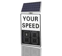 MJDHS Segnale di Avvertimento del Limite di velocità A LED, Segnale di Feedback Radar del Veicolo, Alimentato A Energia Solare, Adatto per Strade Private, Ad Alta velocità E con LIM(Size:900mm*600mm)