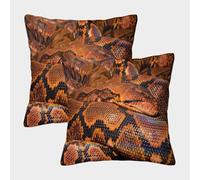 MJFCoin Serpente Federa Per Cuscino Set Di 2 Per La Zona Giochi Bambini Il pitone Copricuscino Adatto Per L'uso Esterno Copricuscino 50x50cm