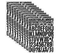 MJFENDAI 10 fogli adesivi con lettere, 2,5 cm, 5 cm, impermeabili, antivento e pioggia, per artigianato, cassetta delle lettere, fai da te all'aperto