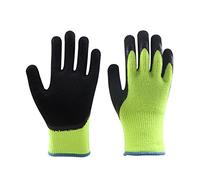 MJFVN Guanti invernali Arancione Black Keep Warm for Winter Language Working Freddo Temperatura fredda da stoccaggio a freddo Sci campeggio all'aperto Camping Escursionismo(Yellow,Small)