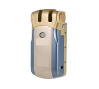 MJFVN Serratura a chiave con telecomando, serratura invisibile, intelligente, con controller cromato(Gold)