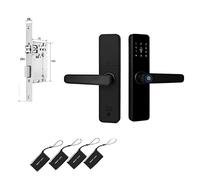 MJFVN Tuya serratura della porta dell'impronta digitale elettronica intelligente senza chiave for la casa con passcode(22x200)