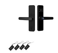 MJFVN Tuya serratura della porta dell'impronta digitale elettronica intelligente senza chiave for la casa con passcode(Without mortise)