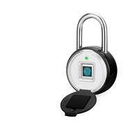 MJFVN USB Ricaricabile Porta Smart Lock Lucchetto for impronte digitali Sblocco rapido Metallo in lega di zinco Elevata identificazione Blocco sicurezza(P3Z-TUYA)