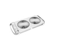 MJFVN Ventilatore da Tetto Silenzioso 12V, Ventilatore da Tetto for Finestra di Raffreddamento o Scarico, Ventilatore di aspirazione 'Aria Silenzioso a Doppia for Camper, roulotte e Auto(White)