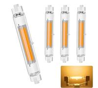 MJGFD Lampadine R7S LED 118mm Dimmerabile, Lampadina LED R7S 118mm 30W Equivalenti a 300W lampada Alogene, Bianca Calda 3000K 3000LM, Nessun Sfarfallio, Illuminazione Fascio 360°, 4er Pack