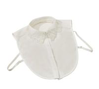 MJGkhiy Collare Staccabile Camicetta Nero Colletto Camicia Finto Donna Staccabile Elegante Bianco Collare Falso Mezzo Camicia Colletto per Le Donne Bomboniere