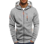 MJGkhiy Felpa Uomo con Zip e Cappuccio Felpe Firmate con Cerniera Casual Giacchina Sportiva Full Zip con Cappuccio e Tasche Taglie Forti Leggera Hoodie Giacca 2024 Offerte Lampo del Giorno