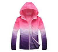 MJGkhiy Giacca Impermeabile Donna Antivento Giacche Leggera Trench Antipioggia Con Cappuccio Sportivo Trekking Giacca a Vento Pioggia Taglie Forti Campeggio Softshell Corsa Giubbotto Outdoor
